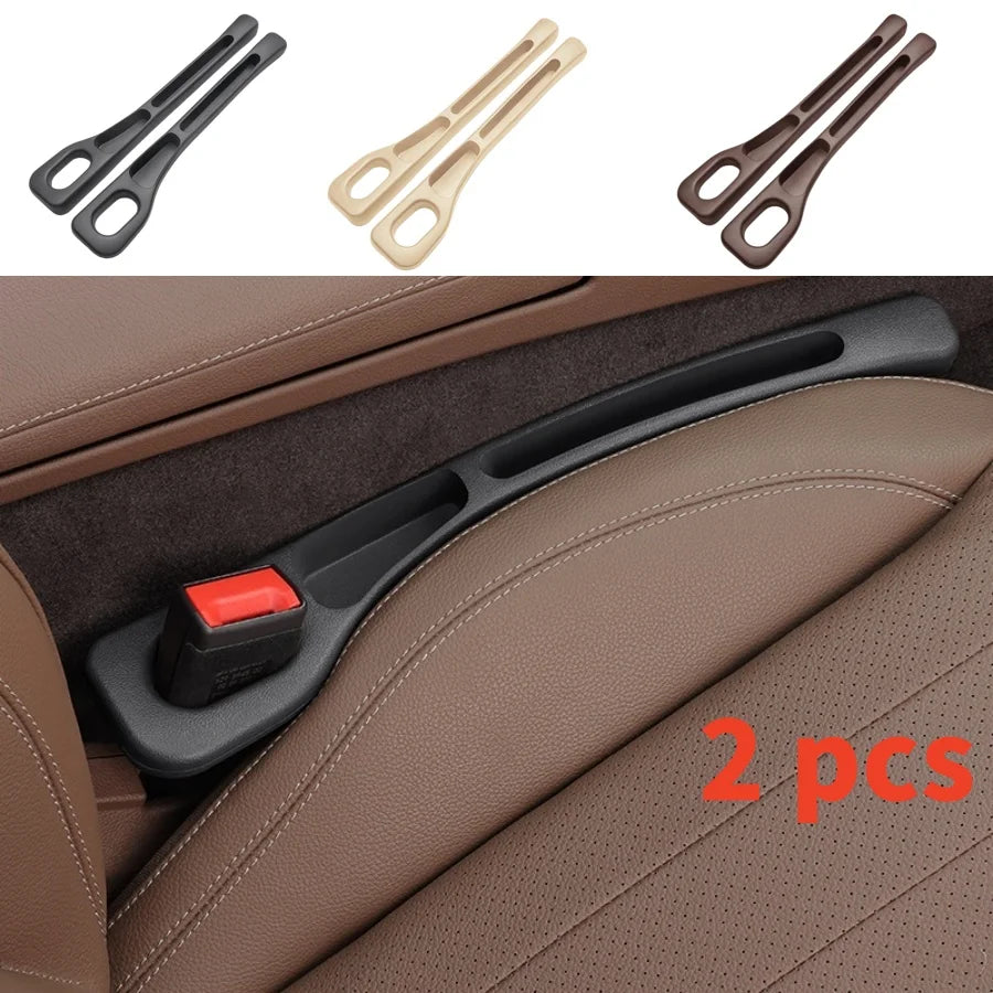 PU Waterproof Car Seat Gap Filler with Storage — Set of 2