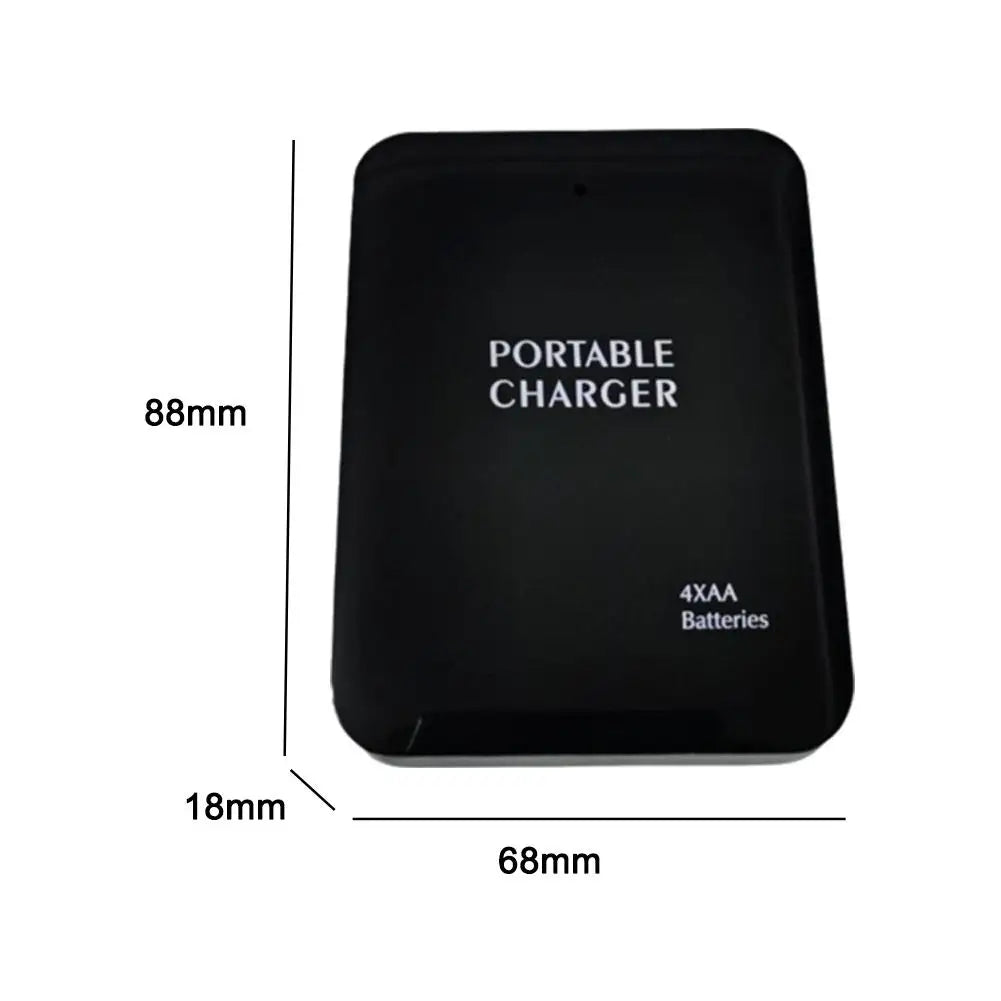 Multi Function AA Battery USB Charger Compact Emergency Power Bank for Outdoor Travel Built in LED Light 2V-3V Input Universal