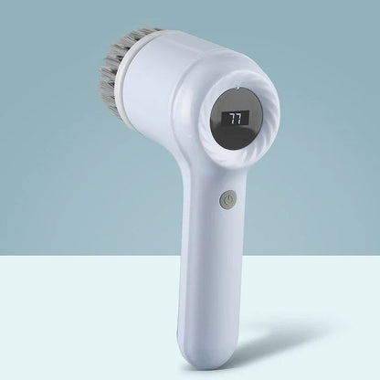 2025 Cordless Electric Spin Scrubber - 5 Brush Heads, IPX7 Waterproof, Rechargeable Bathroom Cleaner for Tile/Shower/Grout
