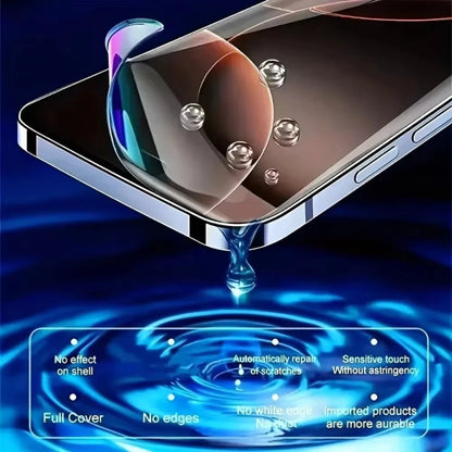 5Pcs Hydrogel Film for IPhone 11 12 13 14 15 16 17 Pro Max 17Air 16e X XS Max Anterior Membrane Screen Protector Film Not Glass