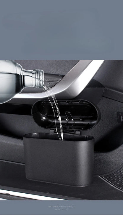 Car Door Trash Can Hanging Garbage Bin for Vehicle Large Capacity Side Storage Box Universal Car Organizer for Interior Removabl
