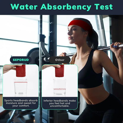 AOLIKES 1PCS Sweatbands Sports Headband - Terry Cloth Moisture-Wicking Sports Towel Headband for Tennis,Basketball,Running,Gym