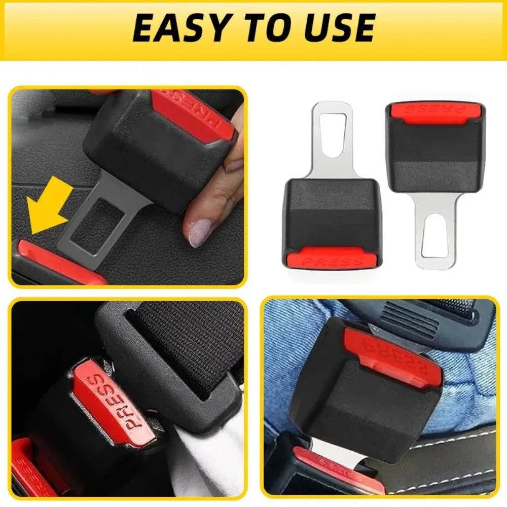 1Pc Car Safety Belt Extender Seat Belt Cover Seat Belt Padding Extension Buckle Plug Buckle Seatbelt Clip Car Accessories
