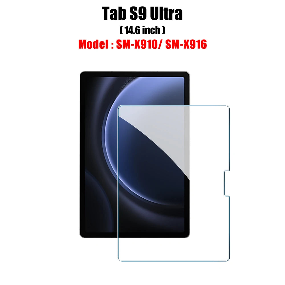 Tempered Glass Screen Protector For Samsung Galaxy Tab S6 Lite A9 Plus S8 S9 Plus Ultra S7 Fe S9 Fe 12.4 A8 S10 S11 Film