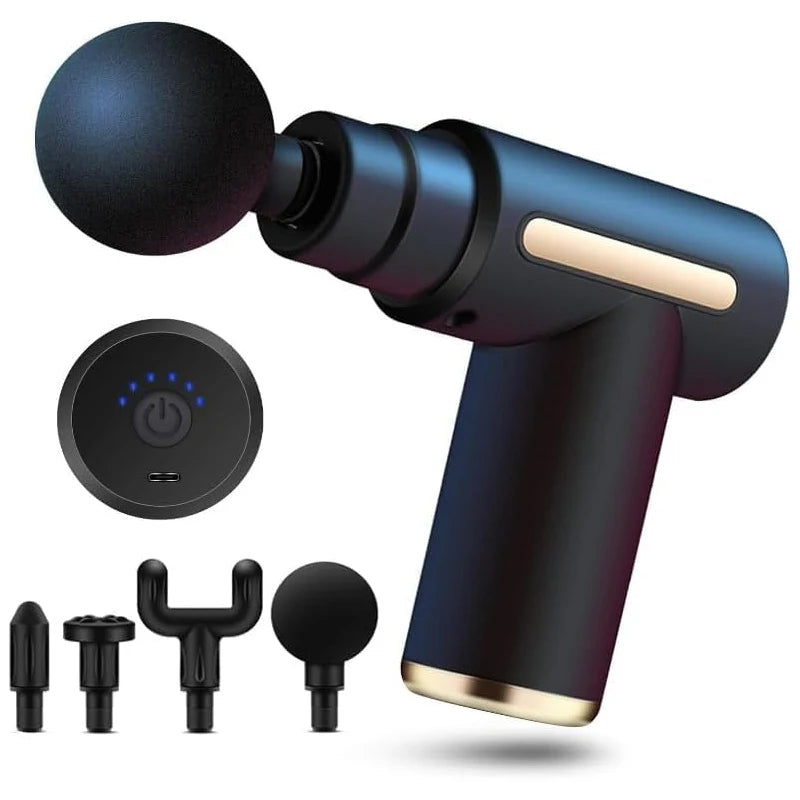 Mini Fascia Gun Deep Tissue Massage Gun Muscle Relaxation Massage Protable Body Massager Handheld Percussion Vibration Massager