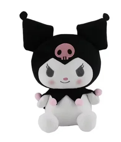 =New Kawaii 25cm Sanrio Plush Toy Jade Dog Kuromi Dressing Doll Doll Plush Toy Stuffed Animal Patung Dolls Birthday Gift