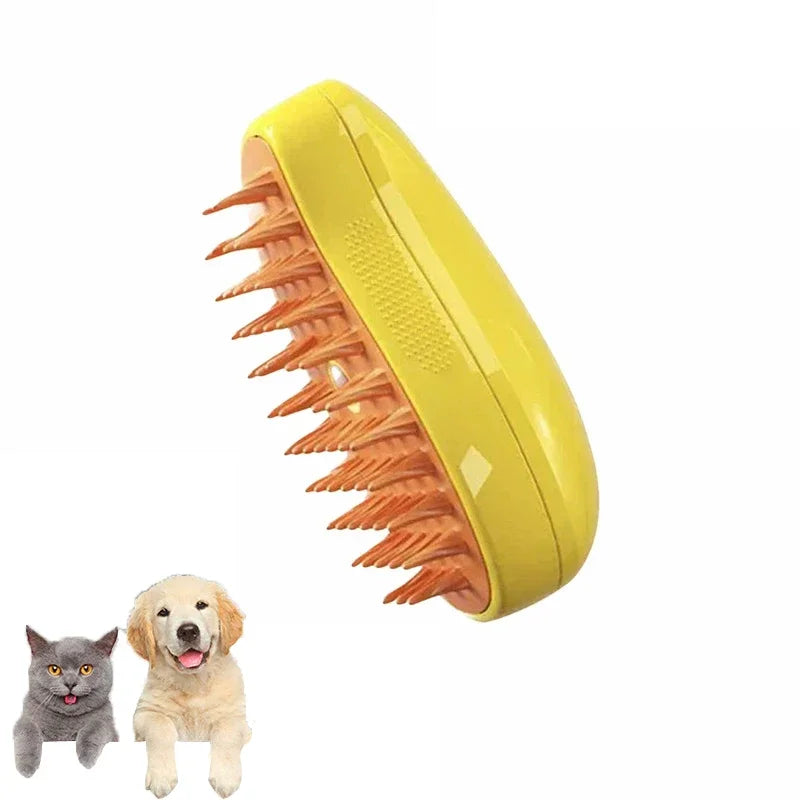 3-in-1 Electric Steam Brush for Cats and Dogs