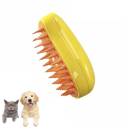3-in-1 Electric Steam Brush for Cats and Dogs