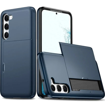 For Samsung Galaxy S26 S25 S24 Ultra S22 Plus S23 S21 S20 FE Note 20 A17 A55 Wallet Cover Card Holder Slot Shockproof Phone Case
