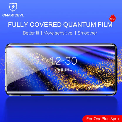 SmartDevil Screen Protector for OnePlus 13 12 11 ACE5 Soft Protective Film for OnePlus10 9 Full Cover Full Glue HD Hydrogel Film