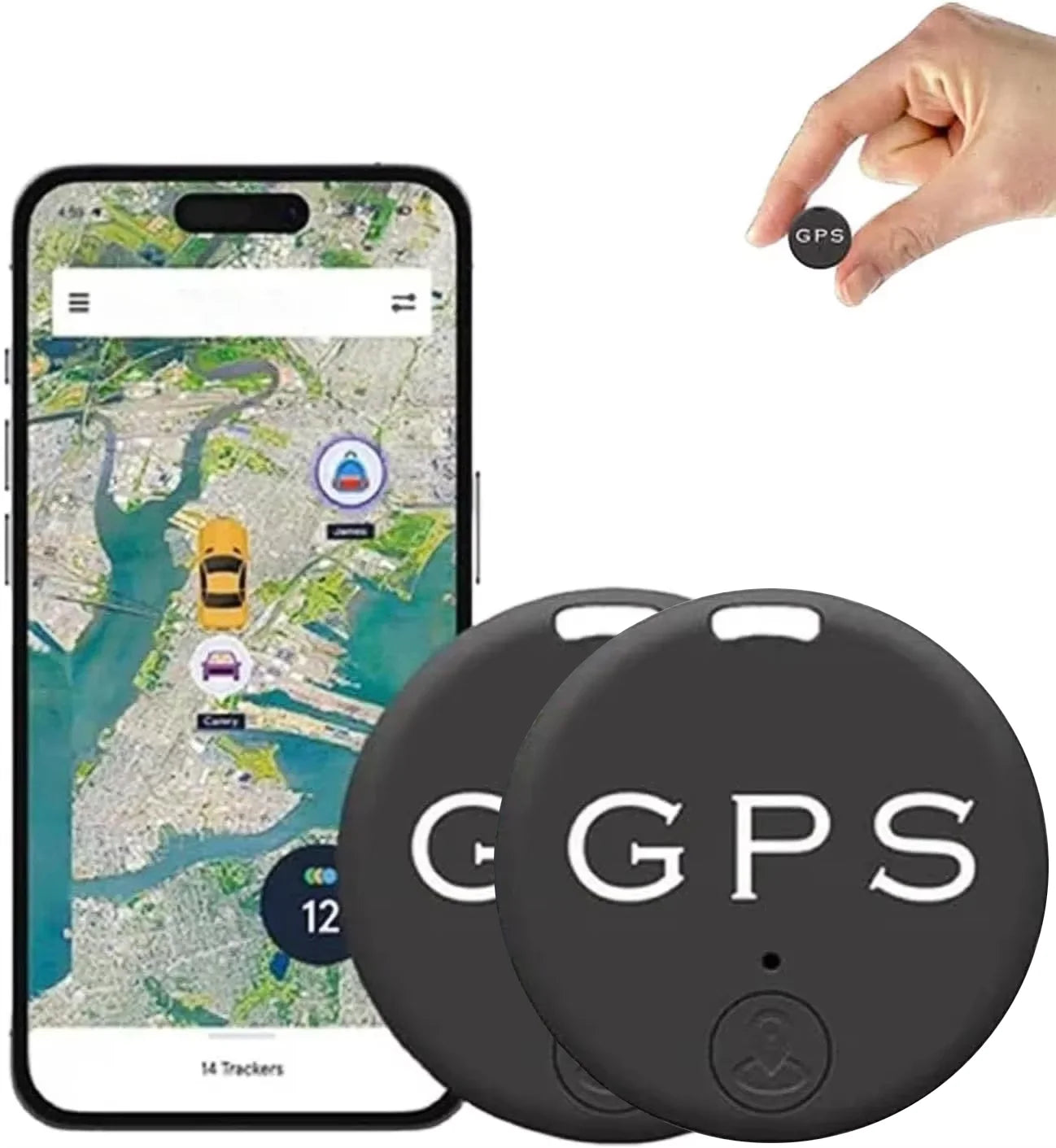 Mini Bluetooth Anti-Lost Tracker with Magnetic Mount for Cars and Valuables