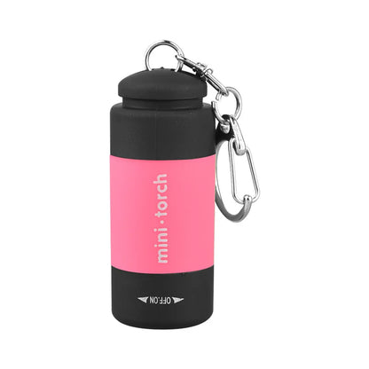 Pocket Keychain Flashlight Waterproof Outdoor Hiking Camping Mini FlashlightUSB Rechargeable LED Multifunctional Strong Light