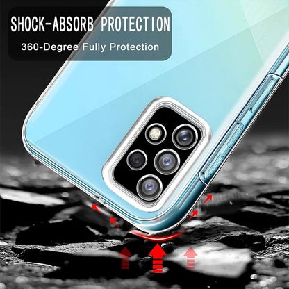 360 Full Body Silicone Samsung Galaxy Case – Dual Layer Transparent Cover for A Series