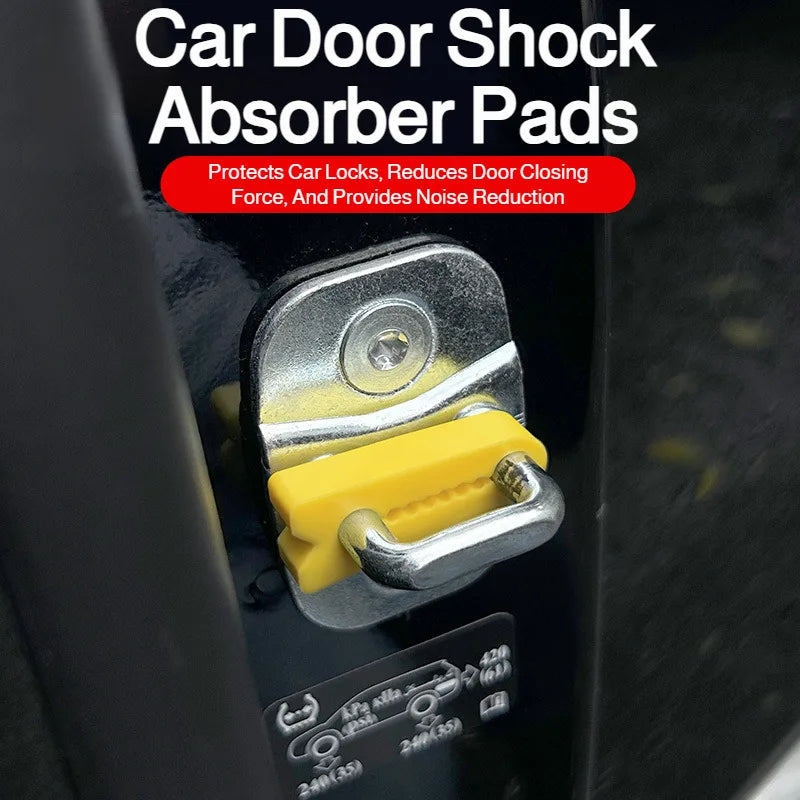 Auto Door Shockproof Cushions, Thickened Shock Absorber Muffler Pads, Noise Reduction Gaskets for Car Door Closing Modification