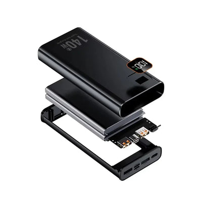 Lenovo 140W Super Fast Charging Ultra Capacity Portable Charger Power Bank 2027 500000mAh CCC For IPhone Samsung