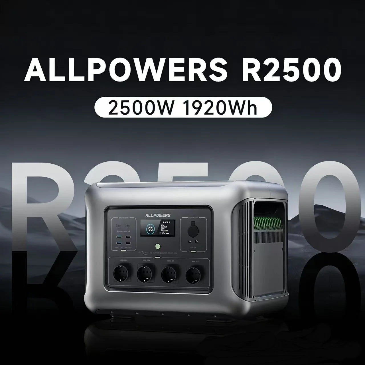 ALLPOWERS R2500 Portable Power Station 1920Wh 2500W Solar Generator & SP037 Solar Panels 400W / 2X400W Solar Charger for Camping