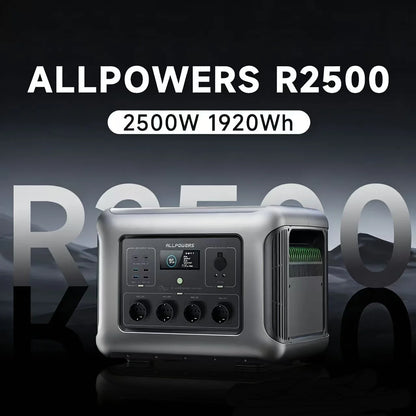 ALLPOWERS R2500 Portable Power Station 1920Wh 2500W Solar Generator & SP037 Solar Panels 400W / 2X400W Solar Charger for Camping