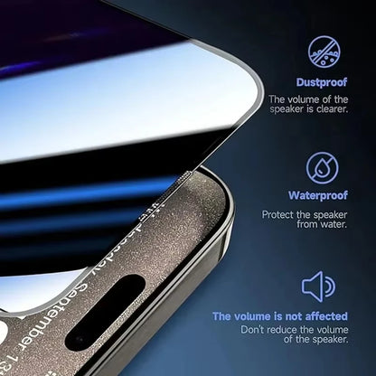 Dust Free Installation Privacy Screen Protector For iPhone 17 Pro Max 16 11 14 13 12 15 16E Air Mini SE 7 8 XR XS Anti-spy Glass