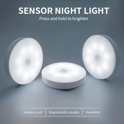 3pcs Motion Sensor Night Lights in Warm White/Cold White - Adjustable Brightness, Automatic On/Off, Ideal for Bedside, Stairs, U