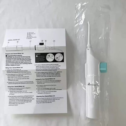 Portable High Pressure Oral Irrigator Household Dental Floss Manual Water Toothpick for Teeth Cleaning