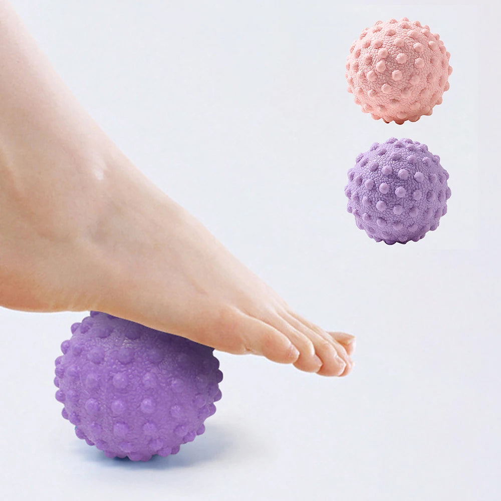 TPR Fascia Massage Ball — Raised Point for Back, Foot & Yoga Recovery
