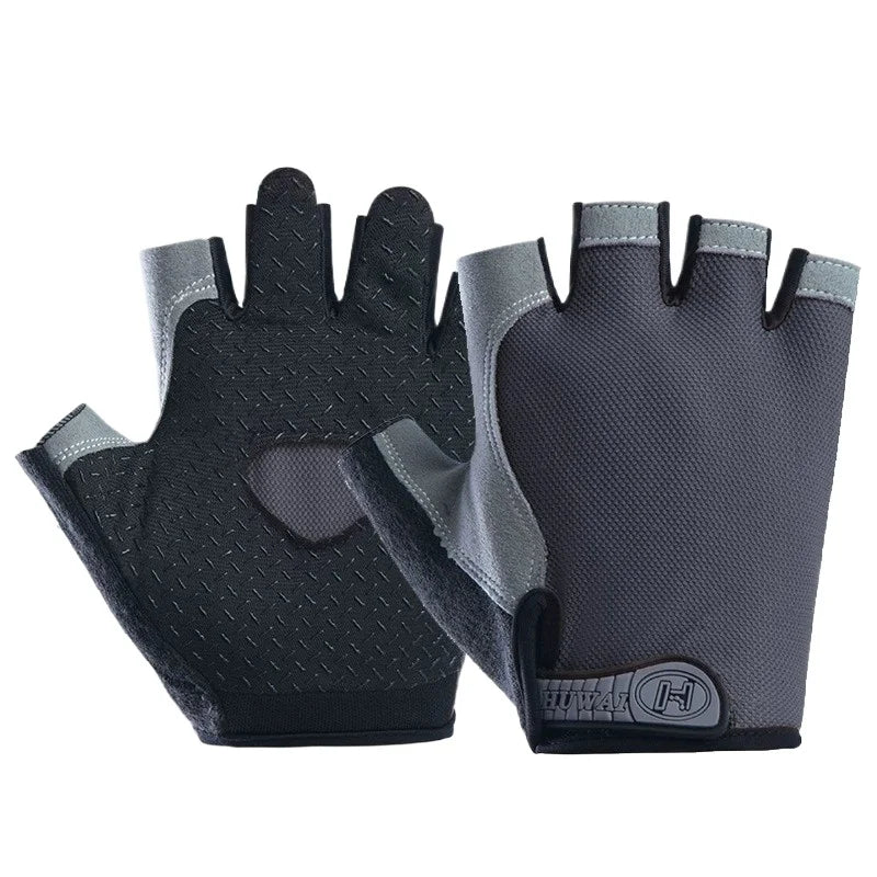 Gym Gloves Women Men Weightlifting Dumbbell Fitness Sport Training Exercise Gloves Non Slip Breathable Fingerless Cycling Gloves