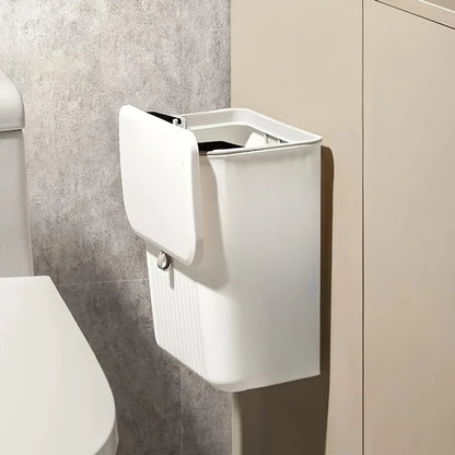 Wall-Mounted Trash Bin — Space-Saving Kitchen Waste Bin