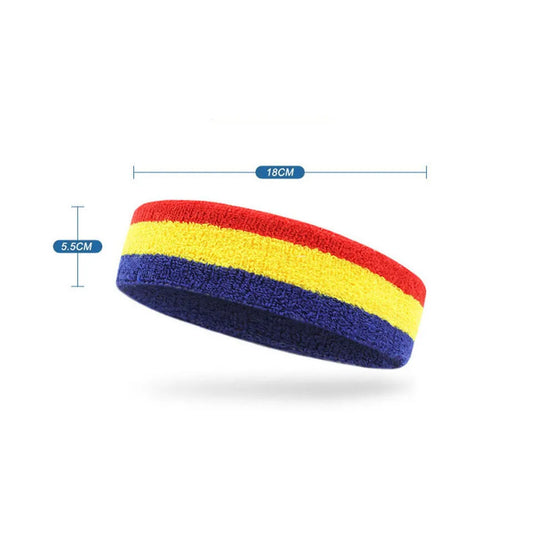 AOLIKES 1PCS Sweatbands Sports Headband - Terry Cloth Moisture-Wicking Sports Towel Headband for Tennis,Basketball,Running,Gym