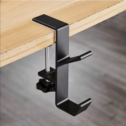 5-Shaped Portable Desk Hook | Punch-Free Table Edge Hanger for Handbags, Umbrellas | Student & Office Home Organizer