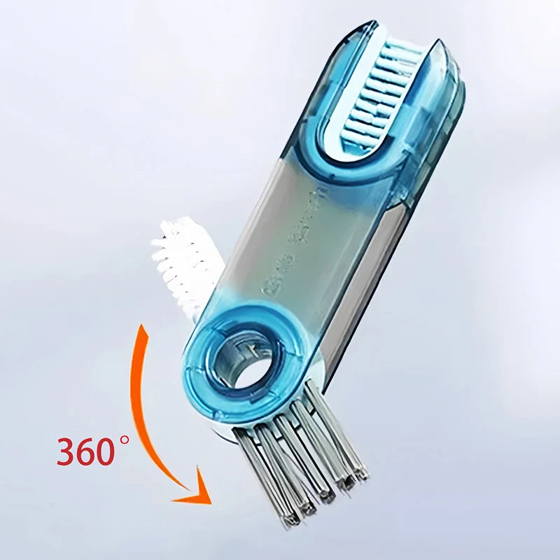 1PC cleaning brush three in one cup brush water cup cleaning artifact thermos bottle gap U-shaped cup mouth cup lid brush