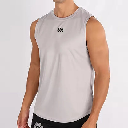 Men's Bodybuilding Vest Gym Workout Mesh Fitness Sleeveless shirt Running Tank Top Stringer Single Shirt Summer Sport Vest Men