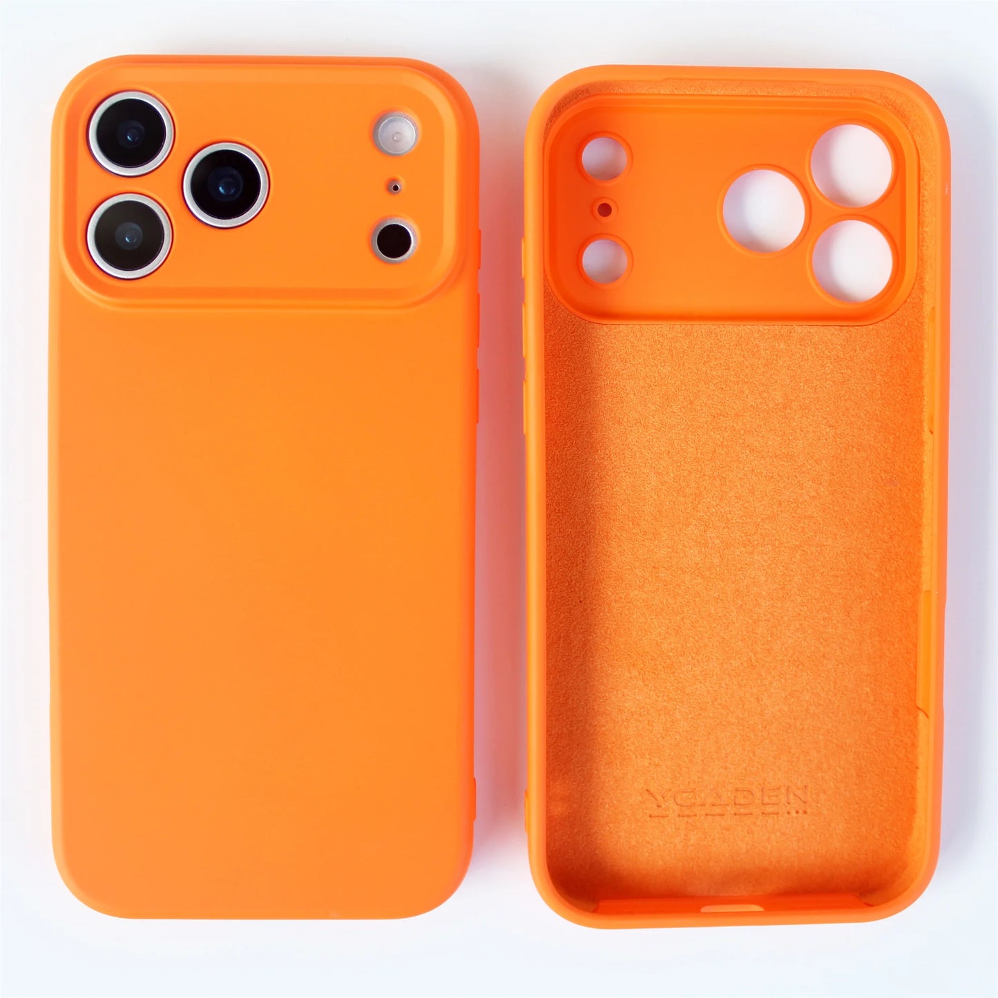 Shockproof Bumper For iPhone 17 Air New For iPhone 17 Pro Max Case For Apple iPhone 17 Pro Cover Yellow Liquid Silicone Rubber