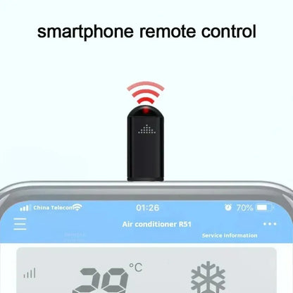 Type C USB Infrared Transmitter Adapter - Universal IR Remote Controller for TV AC Projector Set-Top Box Smart Home APP Control