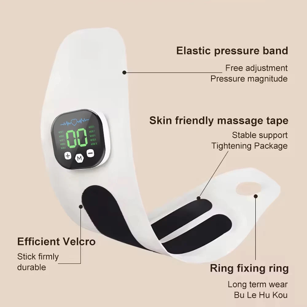 Electric Hand Massager EMS Microcurrent Cordless Wristband 10 Mode Vibration Massage 29 Level Wrist Massager Wrist Support Brace