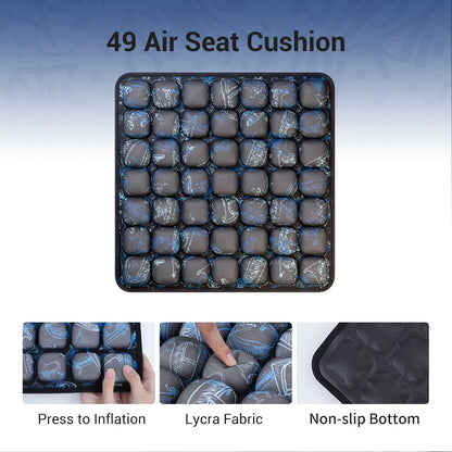 1pc 3D Ergonomic Chair Cushion For Long Sitting, Office Chair Car Seat Cushion, Adjustable Inflatable Cushion
