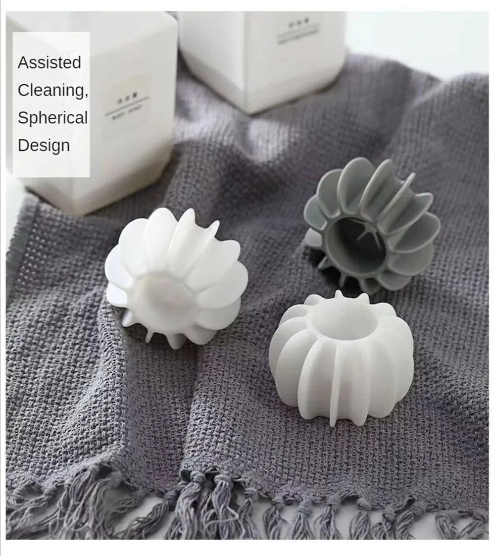 Silicone Laundry Balls Anti Tangle Reusable Anti-winding Cleaning Ball Clothes Hair Cleaning Tool Pet Floating Hair Remover Tool
