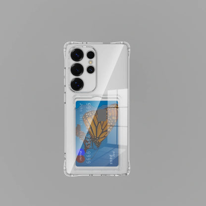 Card Slot Shockproof Clear Case For Samsung Galaxy A57 A37 A27 A07 A17 A06 A16 A26 A36 A56 A05 A05S A15 A25 A35 A55 Soft Cover
