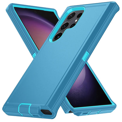 For Samsung Galaxy S25 S24 S23 S22 S21 S20 FE Plus Ultra Note 20 Armor Shockproof Defender Phone Case Hard PC+TPU Back Cover