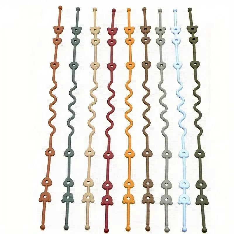 Silicone Pacifier Anti Drop Chain Baby Toy Teether Anti Drop Rope Baby Pacifier Chain Anti Loss Chain
