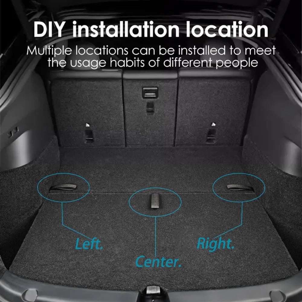For Tesla Model Y Rear Trunk Rope DrawString Open Tail Box Cover Handle Pull Strap Car Organizer Accessories Mat Protection Pad