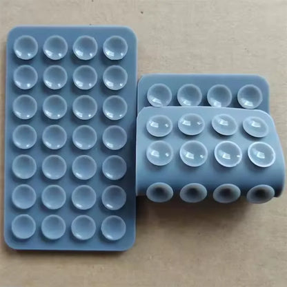 Double-Sided Silicone Suction Cup Phone Holder 28 Pads Universal Stand for Tablet & Charger