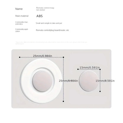 Magnetic Remote Control Holder Wall Mount Adhesive Remote Control Holder Strong Hold Tv Remote Holder for Home Office