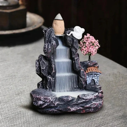 Recirculating aromatherapy container, droplet-shaped aromatherapy burner, home decoration, herbal therapy decoration item