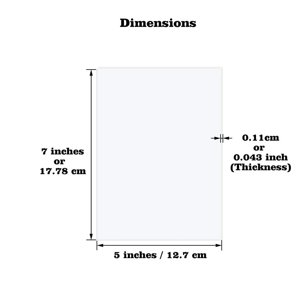 Clear Arch/Rectangular Acrylic Sheet Board for DIY Craft Signage Display Projects Picture Frame Wedding Place Card Decor Sign