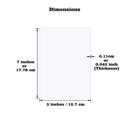 Clear Arch/Rectangular Acrylic Sheet Board for DIY Craft Signage Display Projects Picture Frame Wedding Place Card Decor Sign