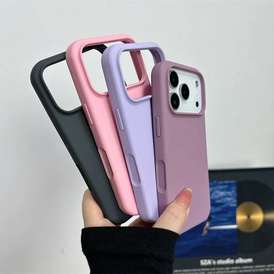 Magnetic Liquid Silicone Case for iPhone 17/17 Air/17 Pro/17 Pro Max For Magsafe Big Camera Hole Cover Shockproof Protective