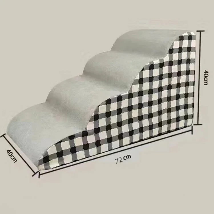 2/3/4 Steps Dog Secure Stairs High Density Foam Ramps Non-Slip Pets Steps for Older Dogs Pets with Joint Pain Sofa Bed Ladder