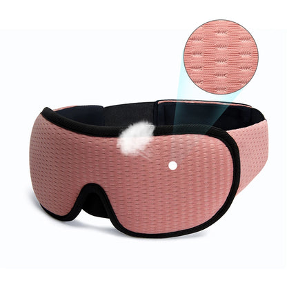3D Contoured Sleep Mask – Light Blocking Travel Eye Mask