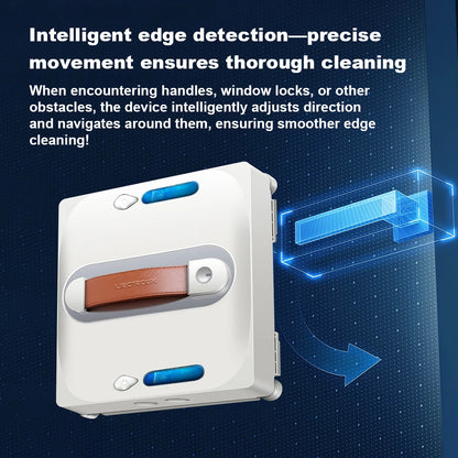 Window Cleaning Robot Liectroux S11, 4-Way Water Spray, 9000PA,Home Glass Floor Wall Tiles Cleaner Robot, Floating Scraping Tech