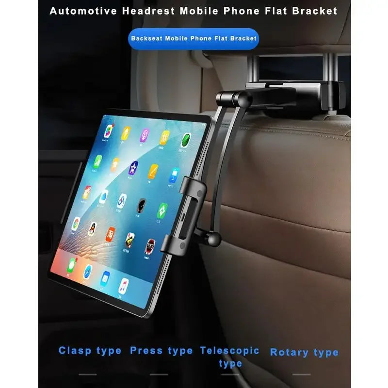 Premium Car Back Seat Headrest Mount Holder Stand Adjustable Movie Watching Artifact for Phone Tablets for Iphone Ipad Samsung